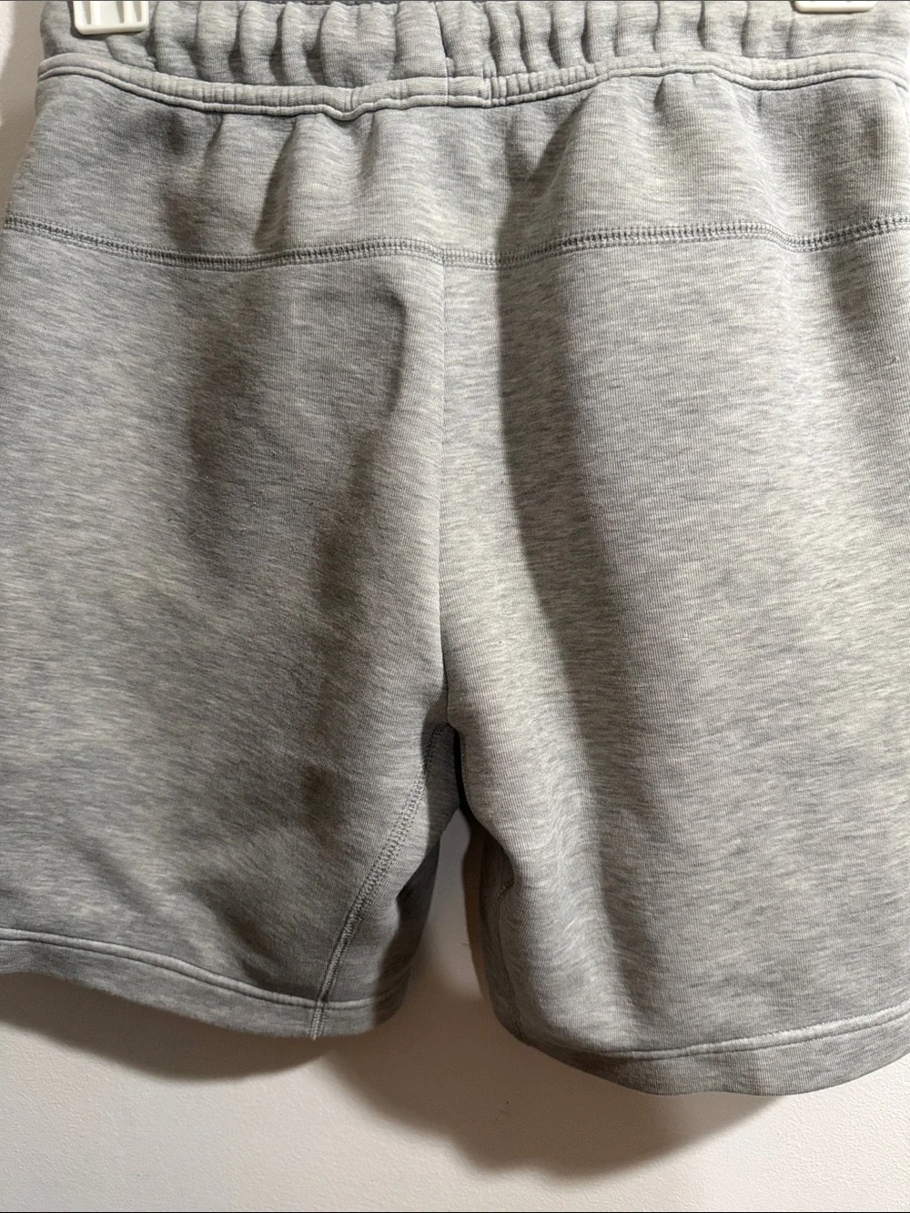 Nike Gray Fleece Kids Shorts with Black Accents
